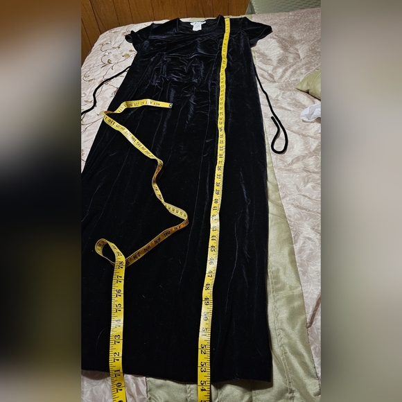 Motherhood Maternity Women's Dress Black Stretchy Maxi Fancy Christmas Party - Picture 6 of 6